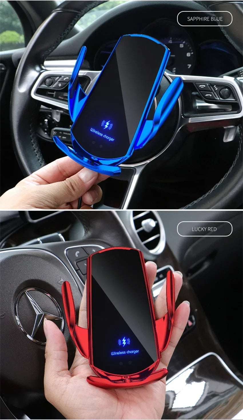100W Wireless Car Charger Magnetic Car Phone Holder For iPhone 11 12 13 14 15 Pro Xiaomi Samsung Fast Charging Wireless Chargers