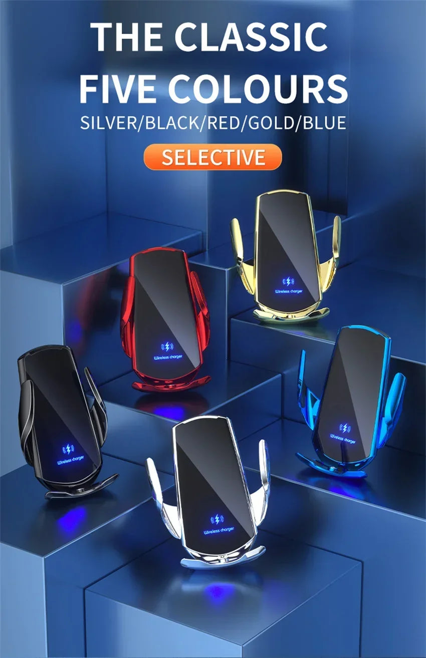 100W Wireless Car Charger Magnetic Car Phone Holder For iPhone 11 12 13 14 15 Pro Xiaomi Samsung Fast Charging Wireless Chargers