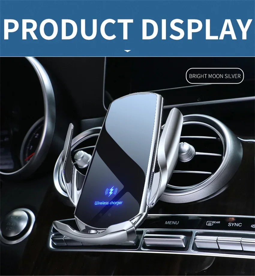 100W Wireless Car Charger Magnetic Car Phone Holder For iPhone 11 12 13 14 15 Pro Xiaomi Samsung Fast Charging Wireless Chargers